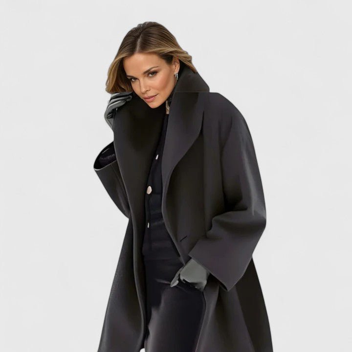 Damen Eleganter Mantel mit Schalkragen