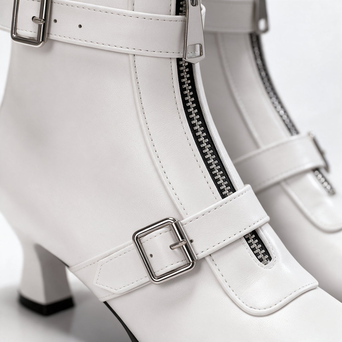 Damen Raffinierte Stiefeletten mit Schnallenriemen
