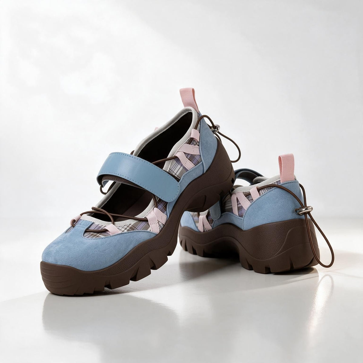 Damen Mary-Jane-Sneaker mit Plateausohle