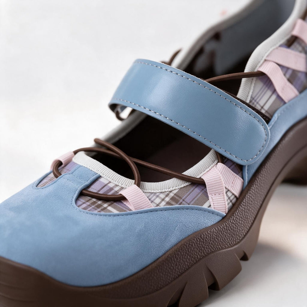 Damen Mary-Jane-Sneaker mit Plateausohle