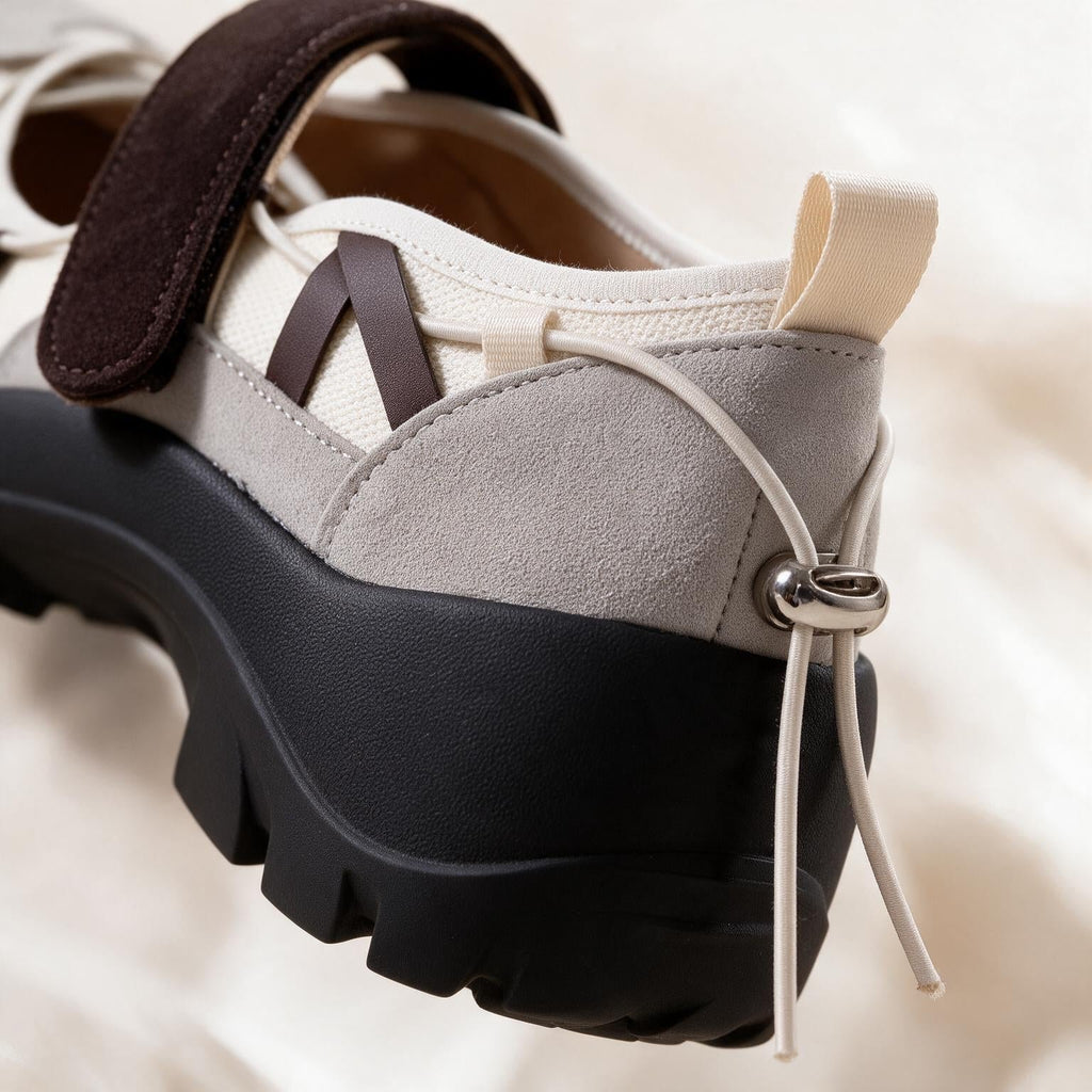 Damen Mary-Jane-Sneaker mit Plateausohle