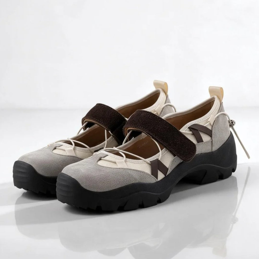 Damen Mary-Jane-Sneaker mit Plateausohle