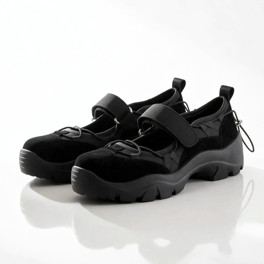 Damen Mary-Jane-Sneaker mit Plateausohle
