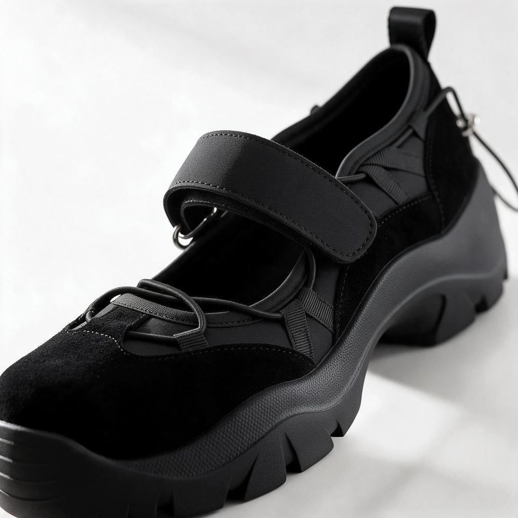 Damen Mary-Jane-Sneaker mit Plateausohle