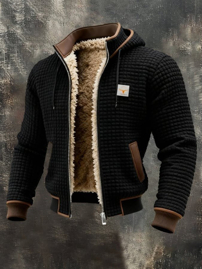 Herren Bomberjacke mit Sherpa-Futter