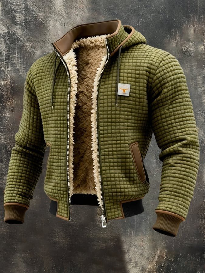 Herren Bomberjacke mit Sherpa-Futter