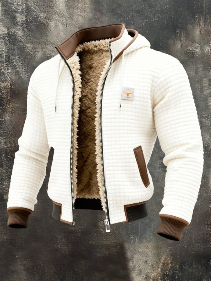 Herren Bomberjacke mit Sherpa-Futter