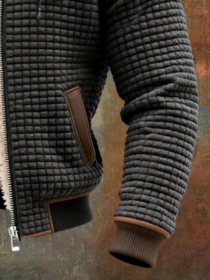 Herren Bomberjacke mit Sherpa-Futter