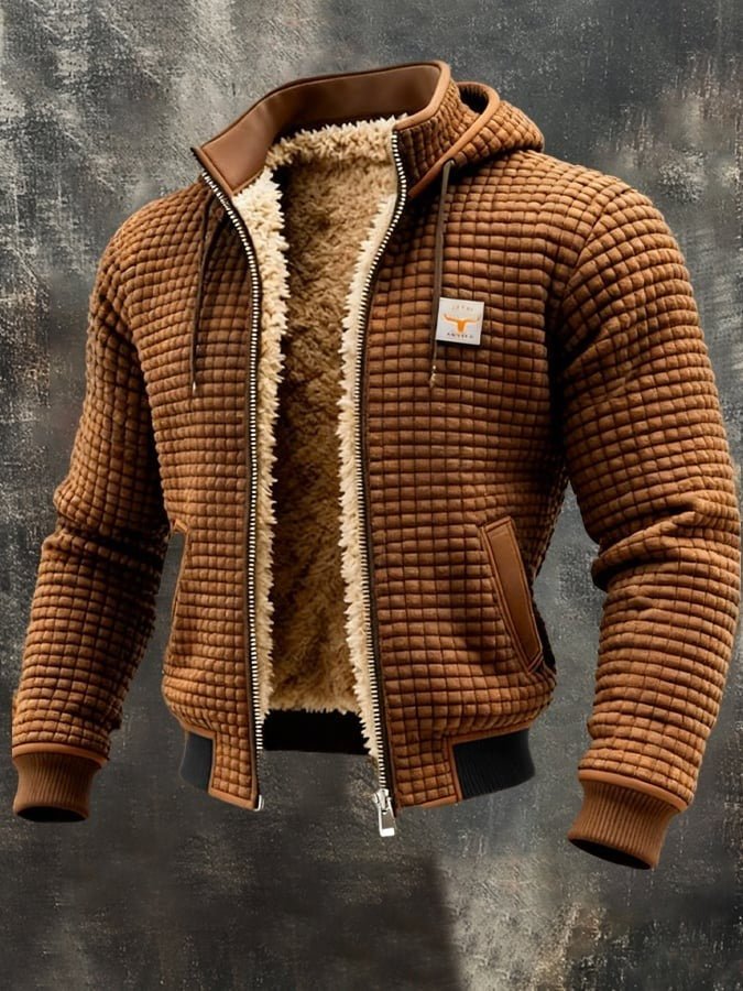 Herren Bomberjacke mit Sherpa-Futter