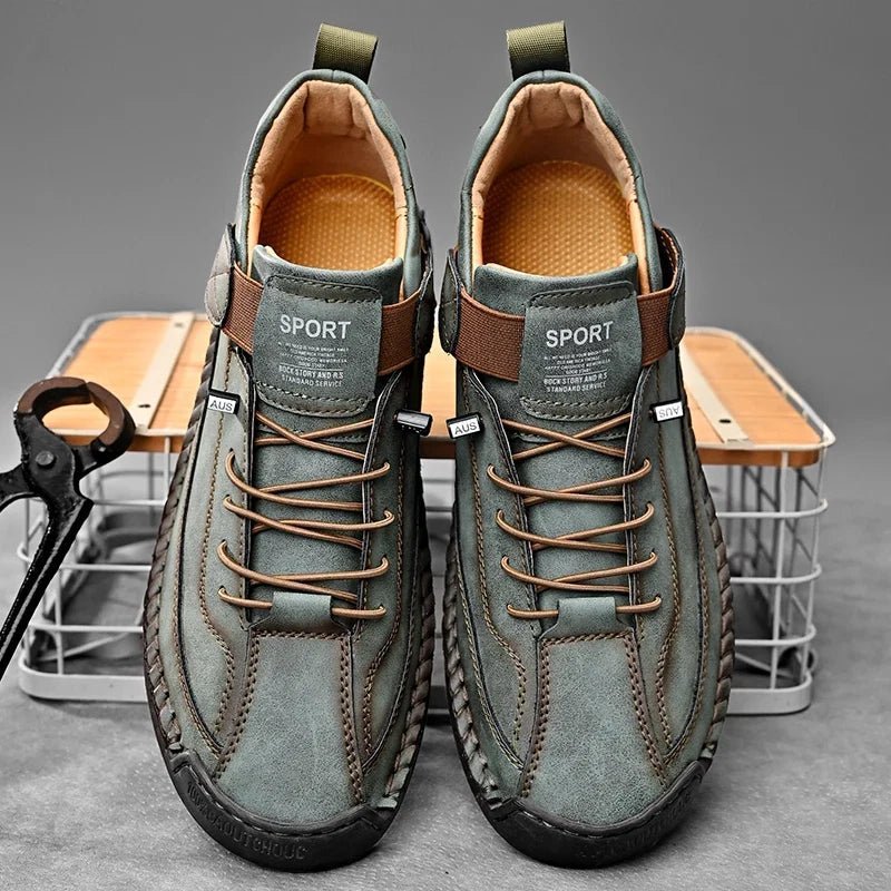 Herren Leder-Sneaker mit Handnähten