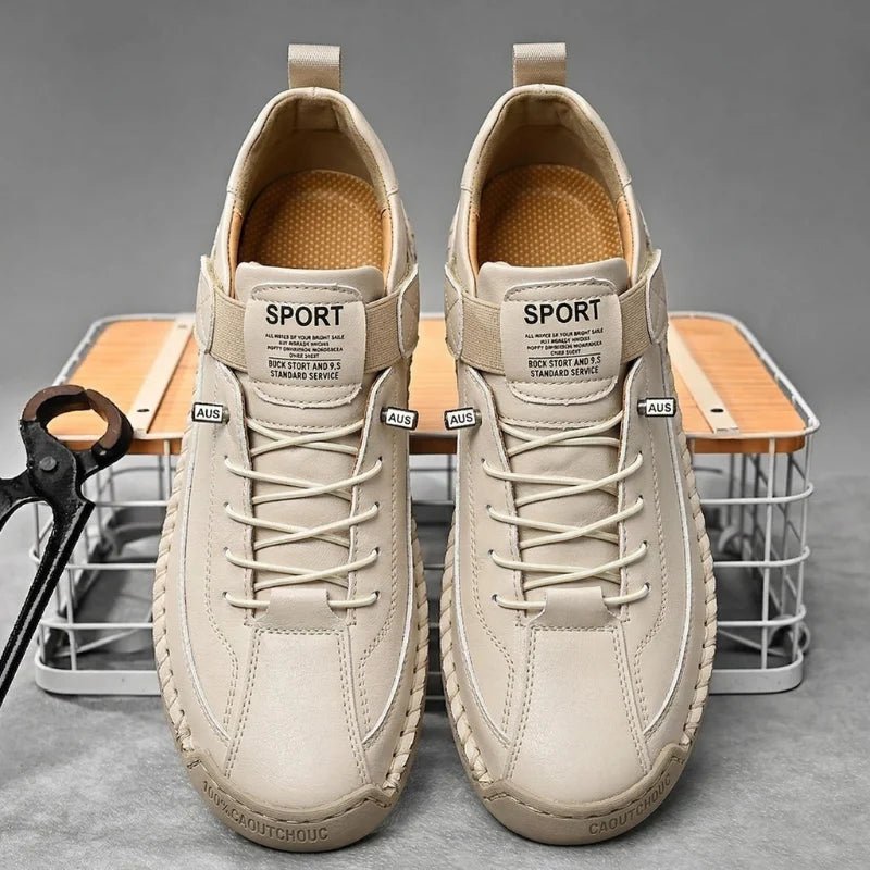 Herren Leder-Sneaker mit Handnähten