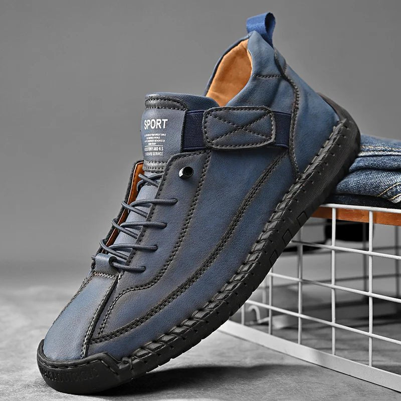 Herren Leder-Sneaker mit Handnähten