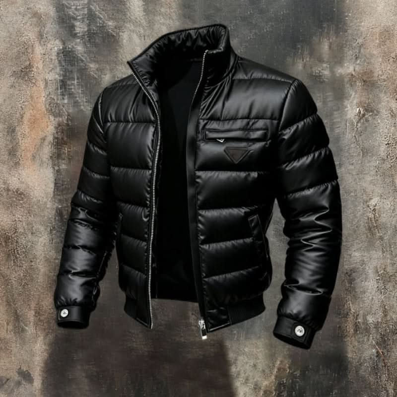 Herren Stilvolle Steppjacke mit Stehkragen