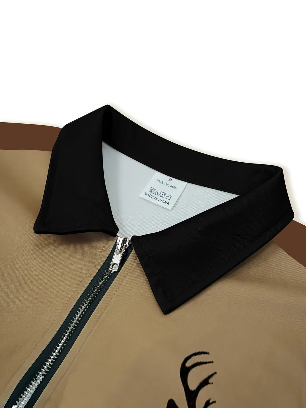 Herren Lässiger Polopullover mit Cord-Patches