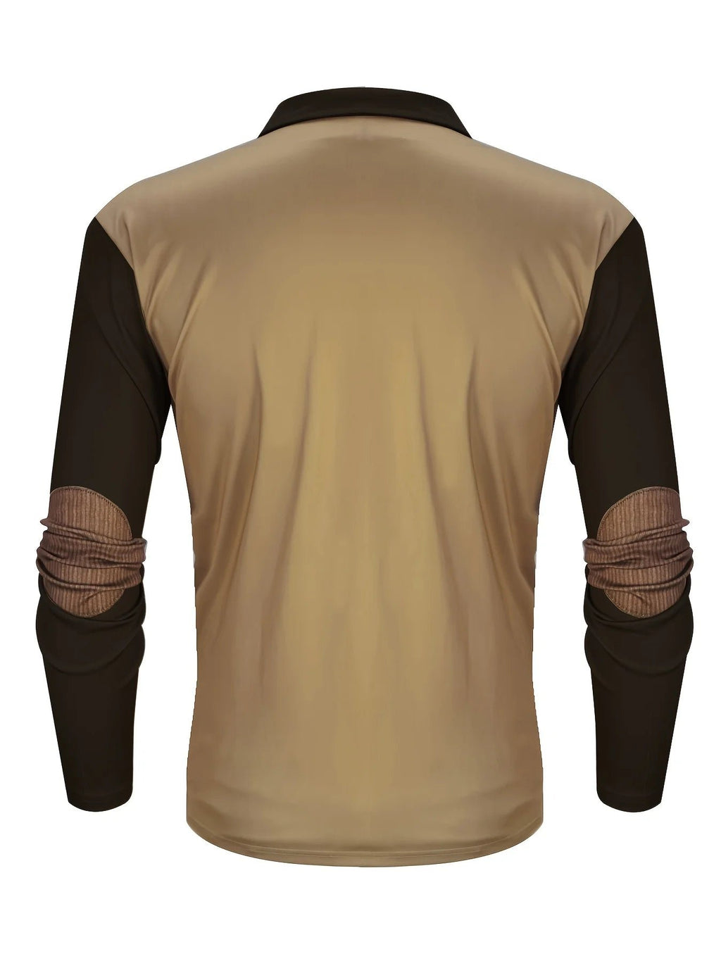 Herren Lässiger Polopullover mit Cord-Patches