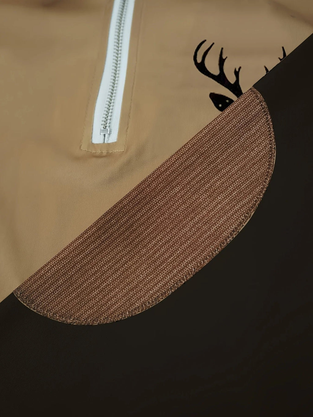 Herren Lässiger Polopullover mit Cord-Patches