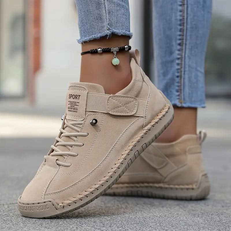 Damen Orthopädischer Sneaker in Lederoptik