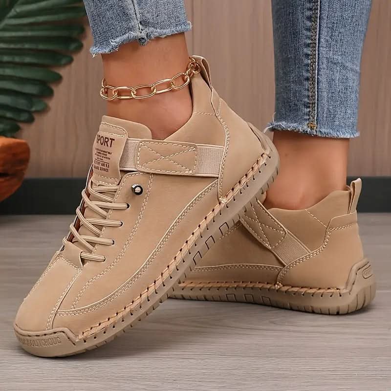 Damen Orthopädischer Sneaker in Lederoptik