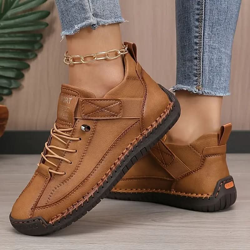 Damen Orthopädischer Sneaker in Lederoptik
