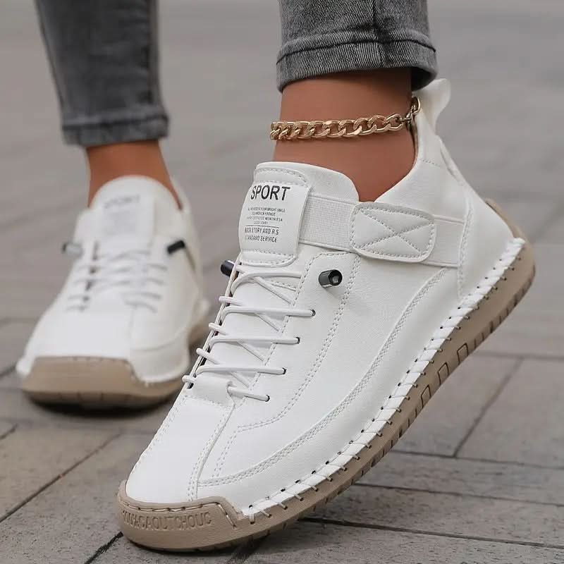 Damen Orthopädischer Sneaker in Lederoptik