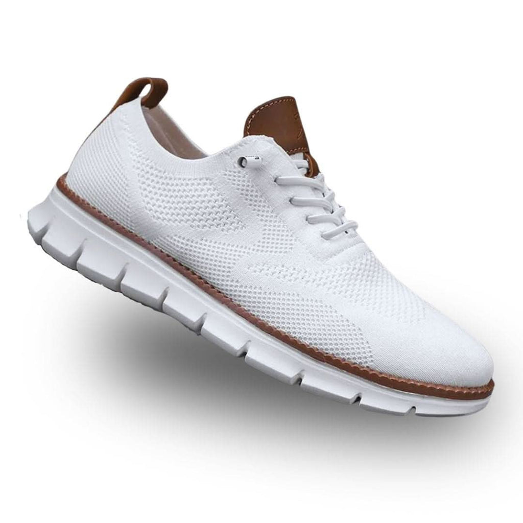 Herren Strick-Sneaker mit Lederoptik-Ferse