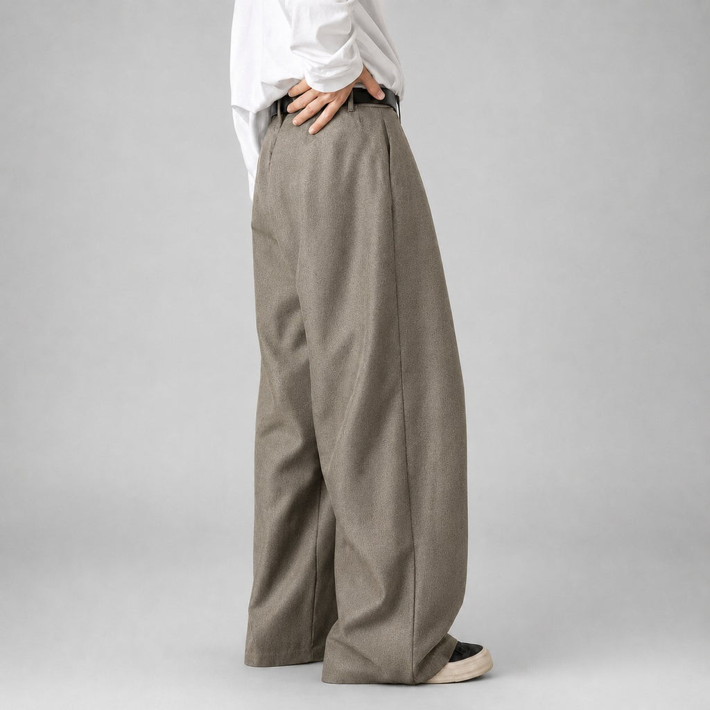 Herren Bundfaltenhose mit Hoher Taille