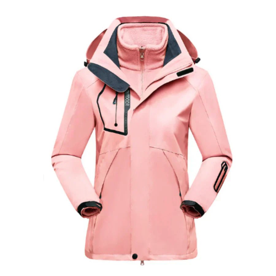 Damen Gemütliche Skijacke mit abnehmbarer Innenjacke