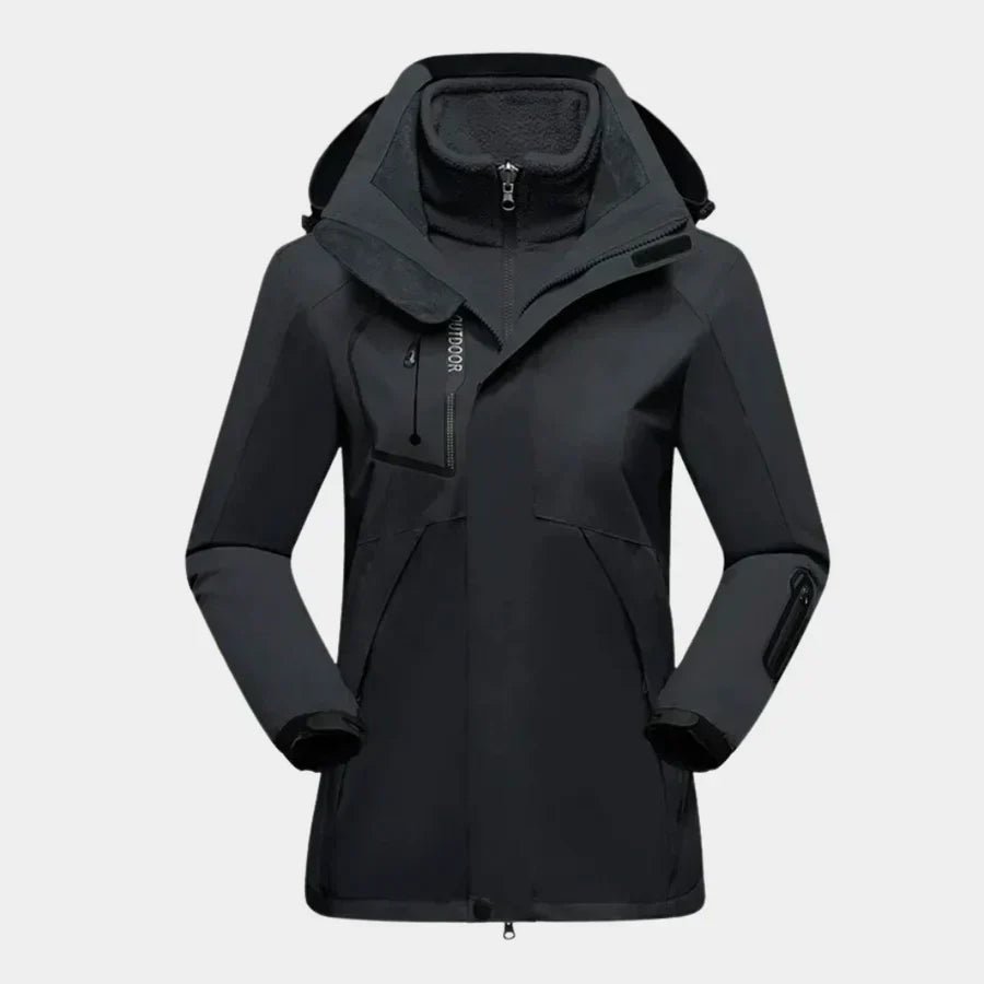 Damen Gemütliche Skijacke mit abnehmbarer Innenjacke