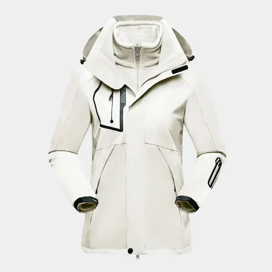 Damen Gemütliche Skijacke mit abnehmbarer Innenjacke