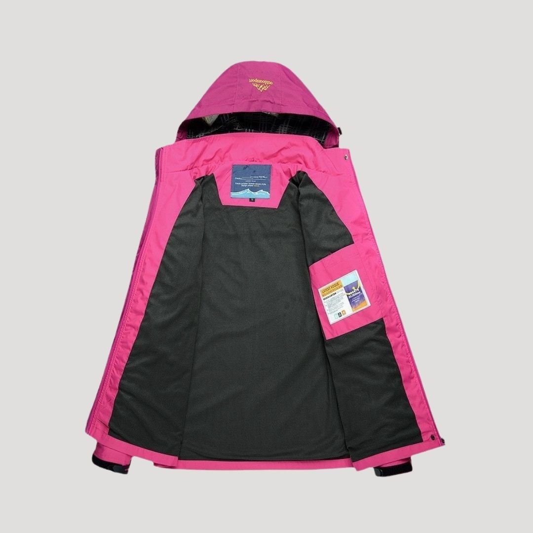 Damen Wasserdichte Skijacke mit Kapuze