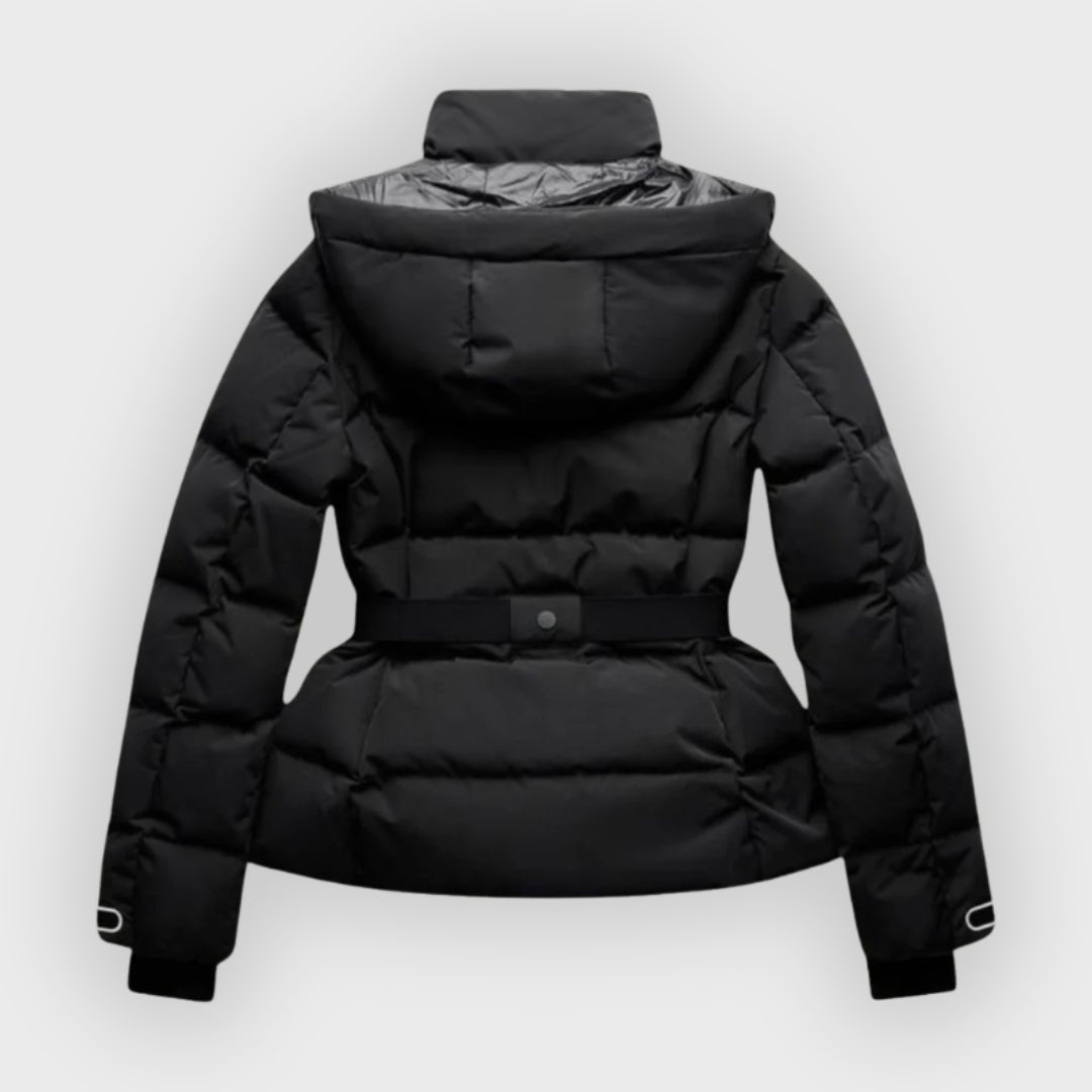 Damen Isolierte Skijacke mit Gürtel