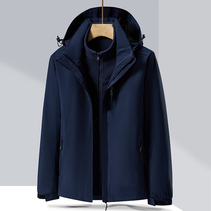 Unisex Skijacke mit herausnehmbarer Fleece-Innenjacke