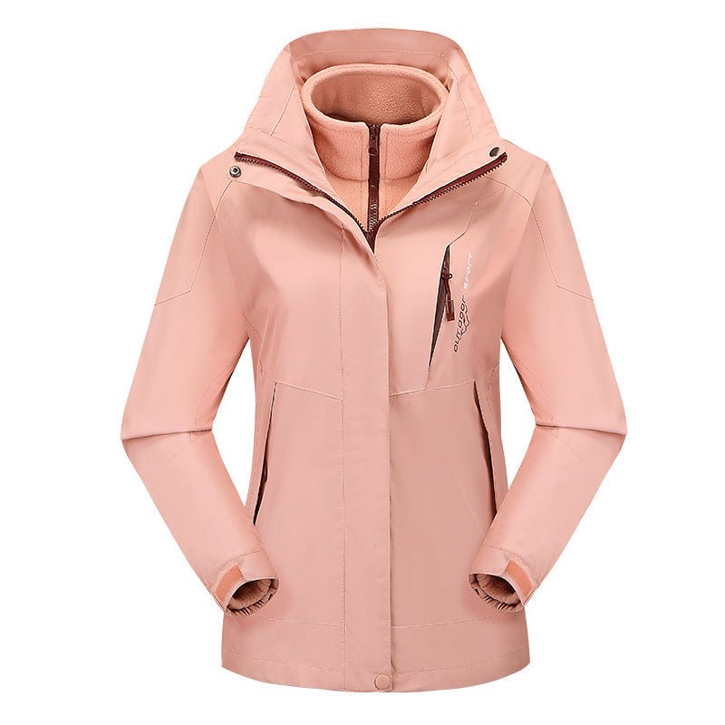 Damen Skijacke mit abnehmbarer Fleece-Innenjacke