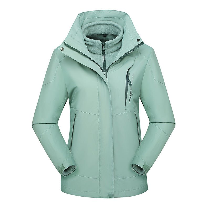 Damen Skijacke mit abnehmbarer Fleece-Innenjacke