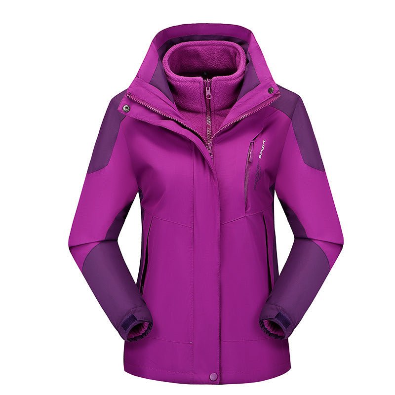 Damen Skijacke mit abnehmbarer Fleece-Innenjacke