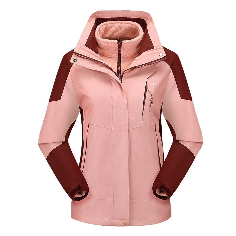 Damen Skijacke mit abnehmbarer Fleece-Innenjacke