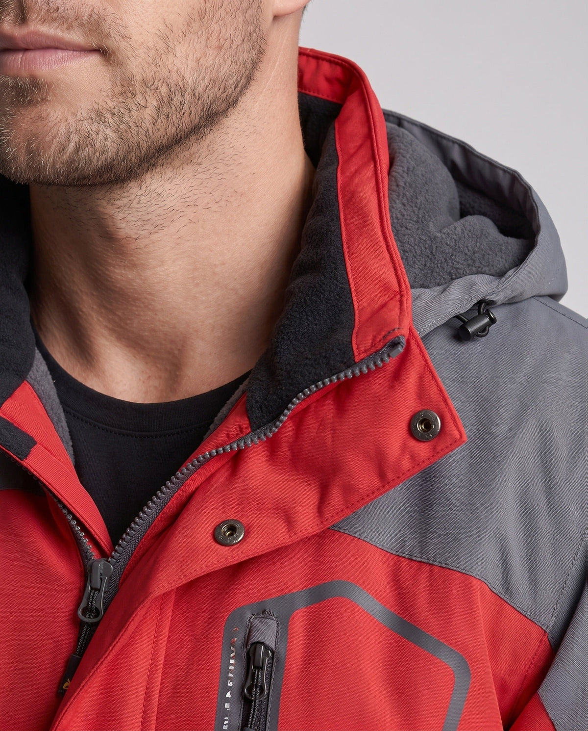 Herren Isolierte Skijacke mit Kapuze