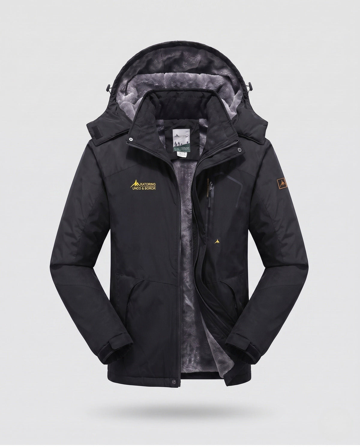 Herren Isolierte Skijacke mit Kapuze