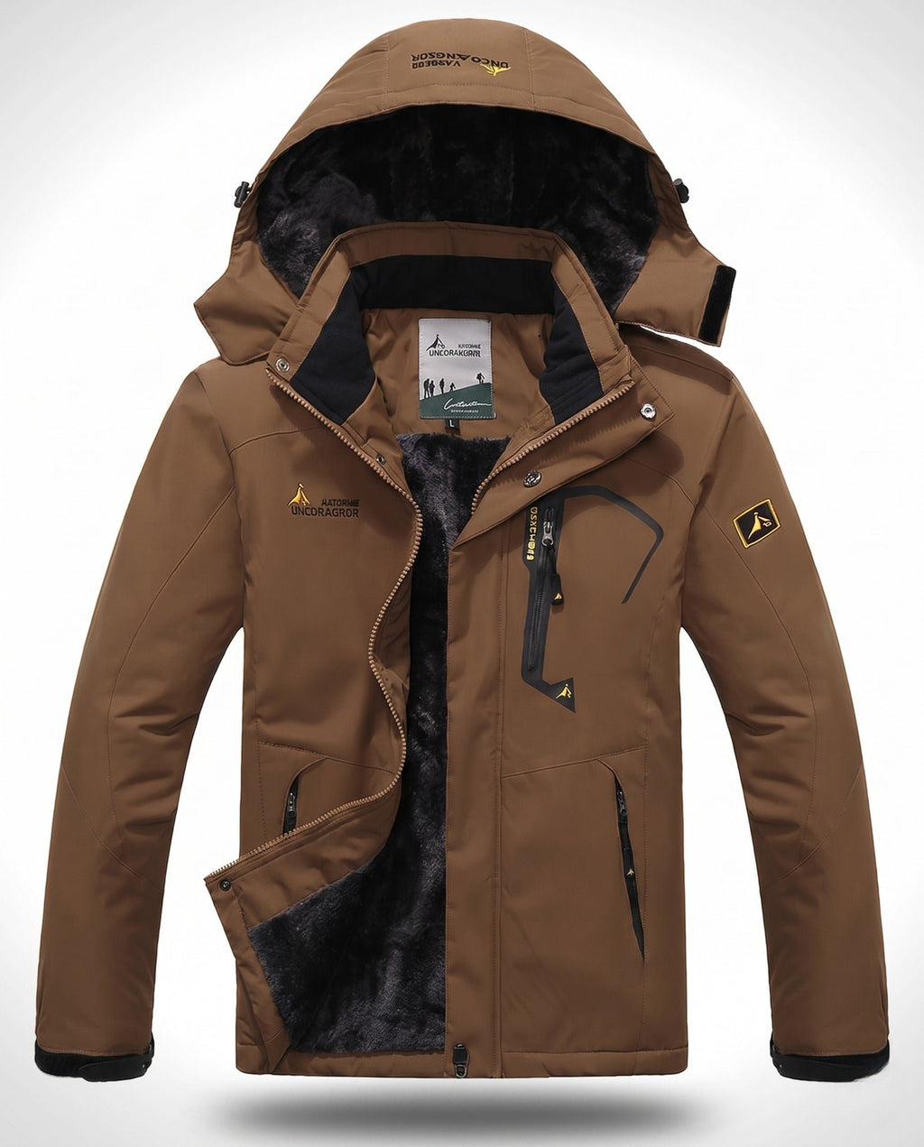 Herren Isolierte Skijacke mit Kapuze
