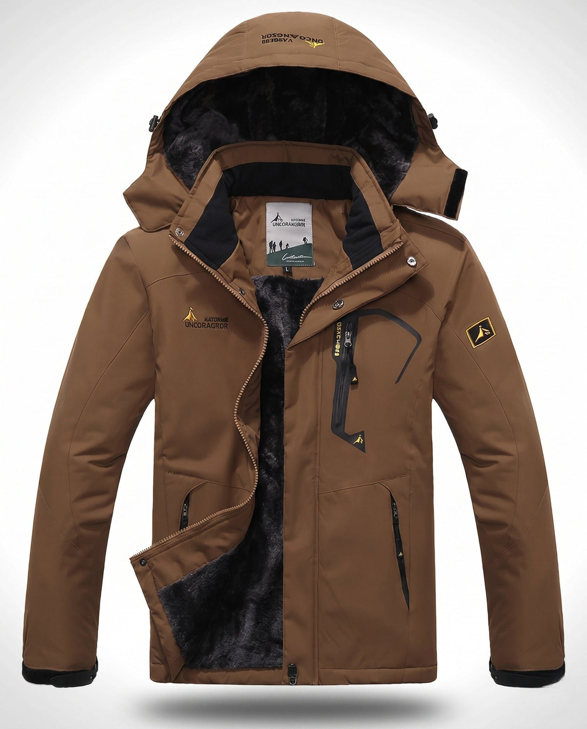 Herren Isolierte Skijacke mit Kapuze