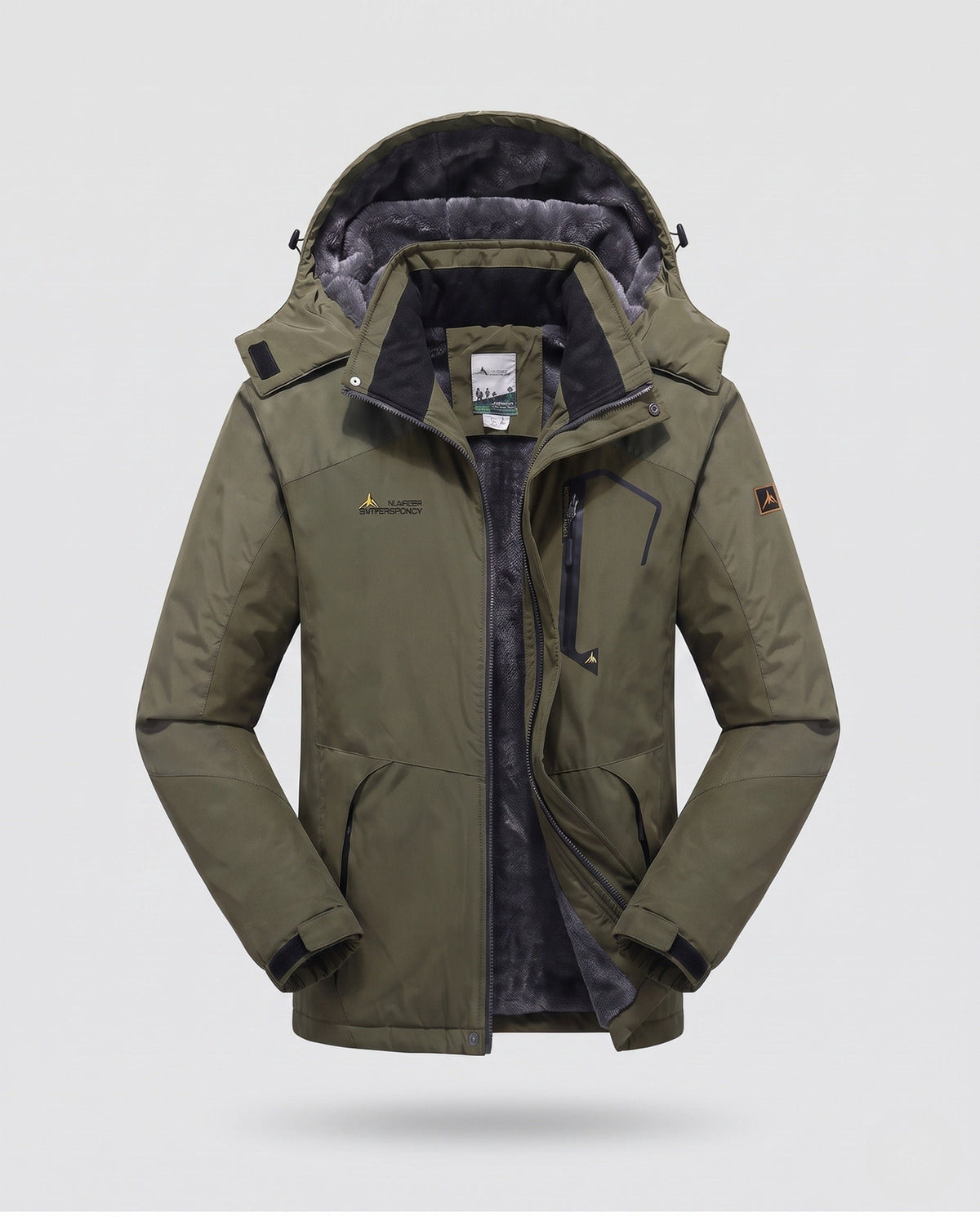 Herren Isolierte Skijacke mit Kapuze