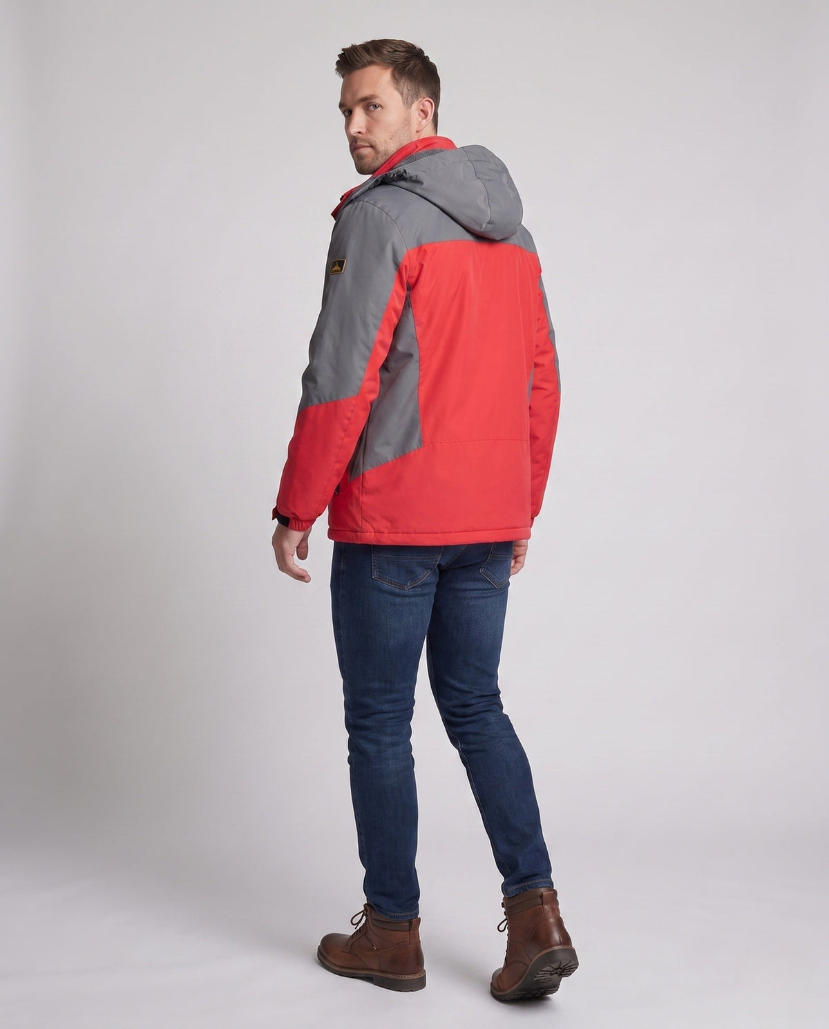 Herren Isolierte Skijacke mit Kapuze