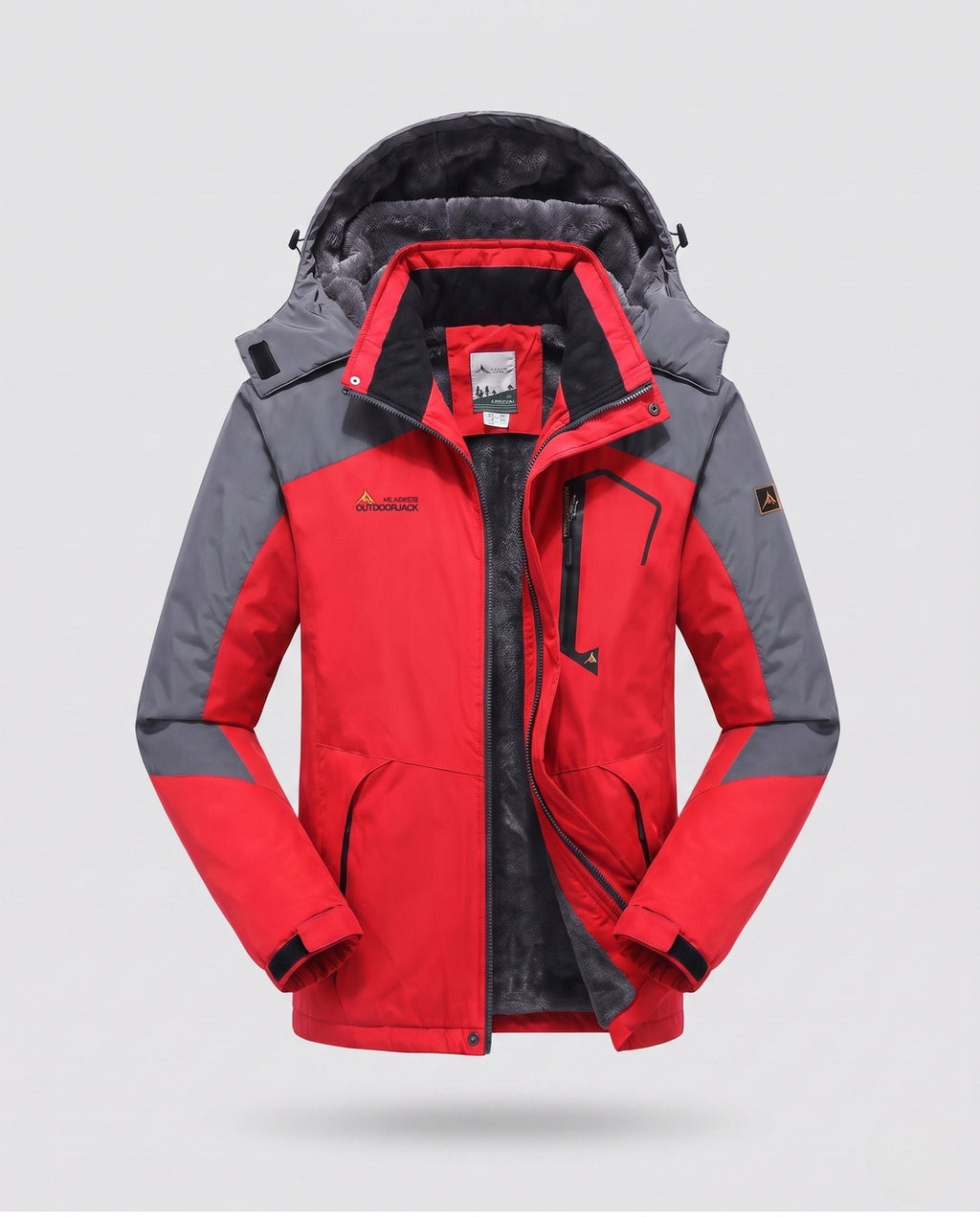 Herren Isolierte Skijacke mit Kapuze