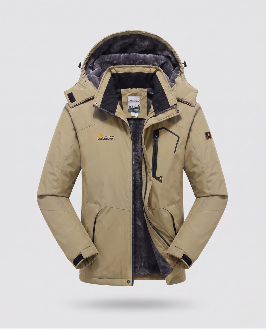 Herren Isolierte Skijacke mit Kapuze