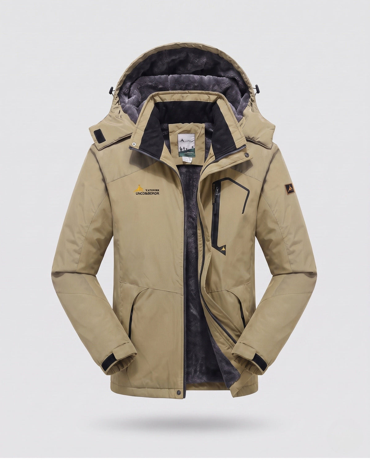 Herren Isolierte Skijacke mit Kapuze