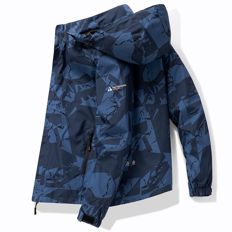 Herren Sportliche Skijacke mit Kapuze