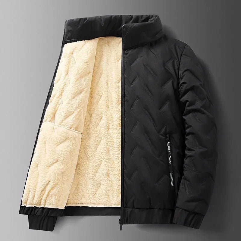 Herren Skijacke mit Stehkragen und Fleece-Futter