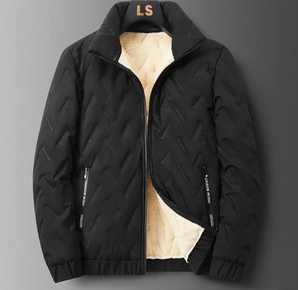 Herren Skijacke mit Stehkragen und Fleece-Futter