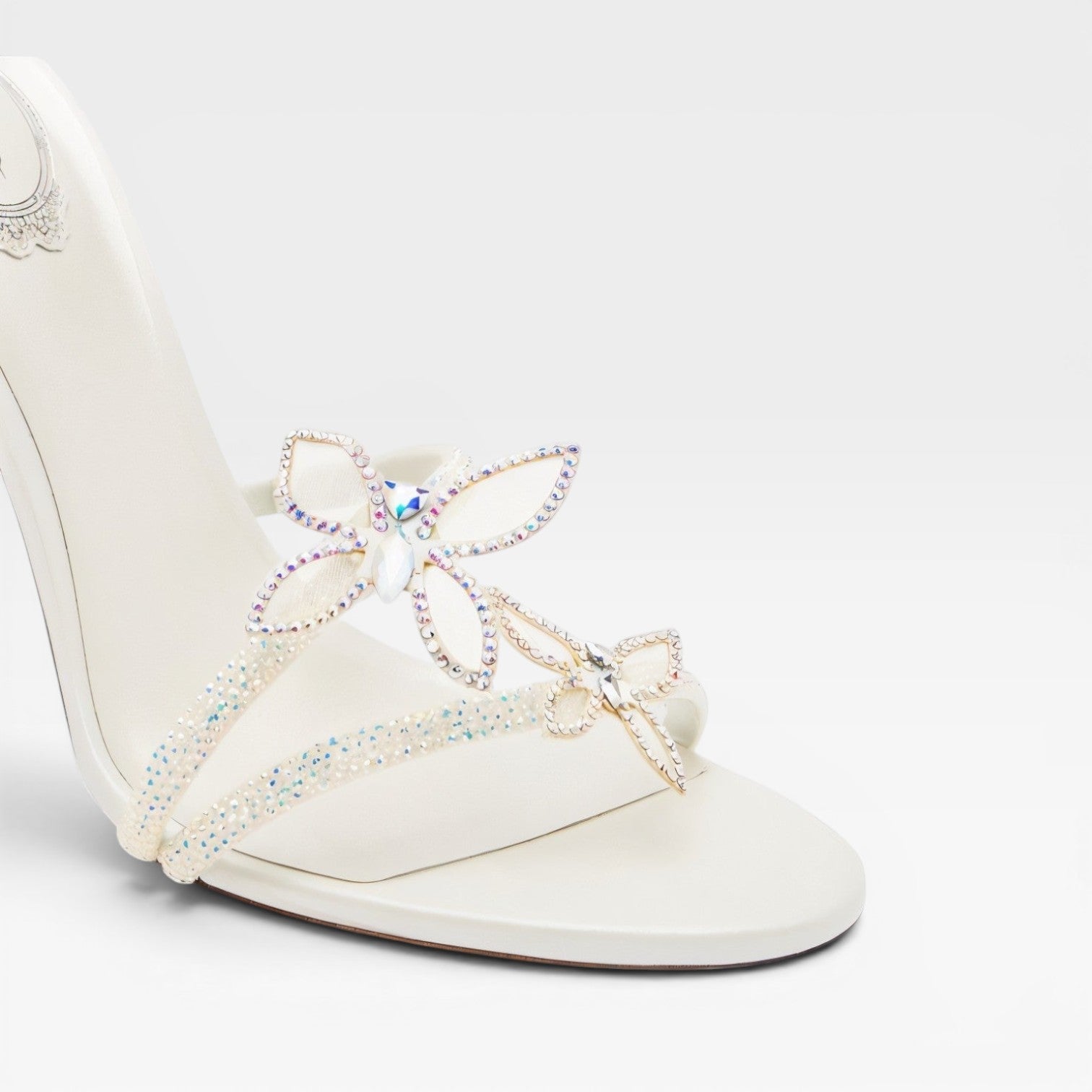 Damen Kristall Schmetterling Spiral Absätze – Elegante Riemchen Sandalen für besondere Anlässe