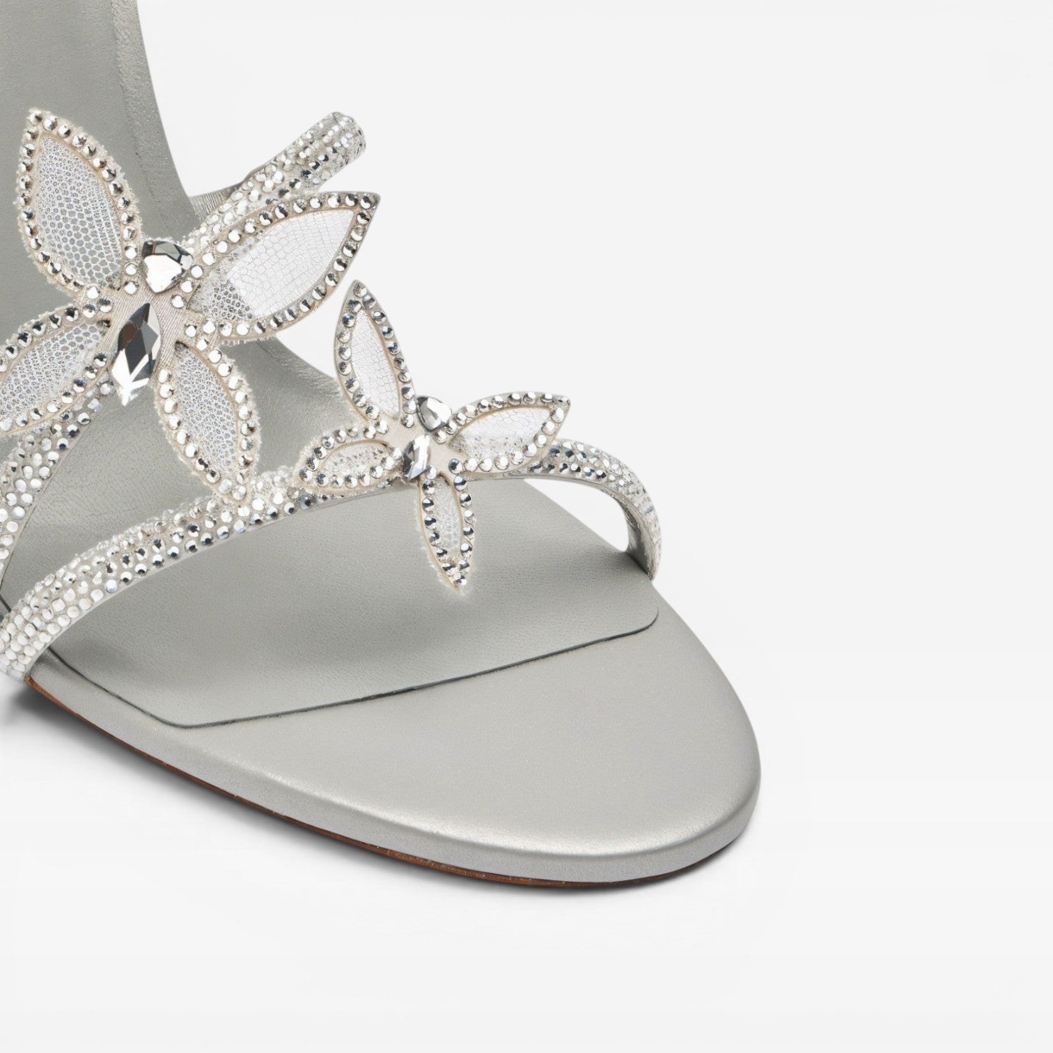 Damen Kristall Schmetterling Spiral Absätze – Elegante Riemchen Sandalen für besondere Anlässe